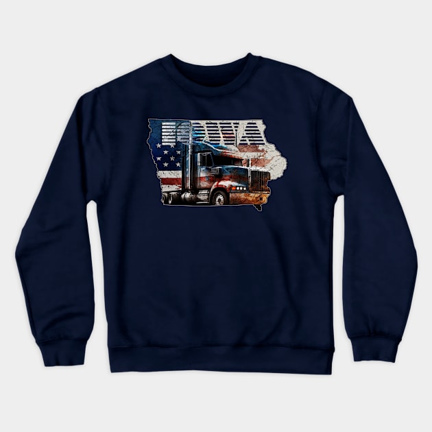 Vibrant essence of America Crewneck Sweatshirt by Grigory